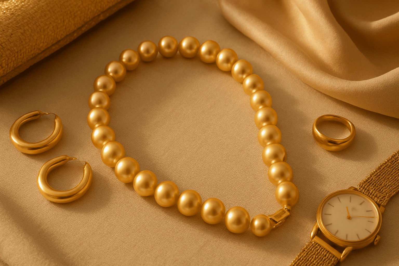 Cómo combinar perlas doradas