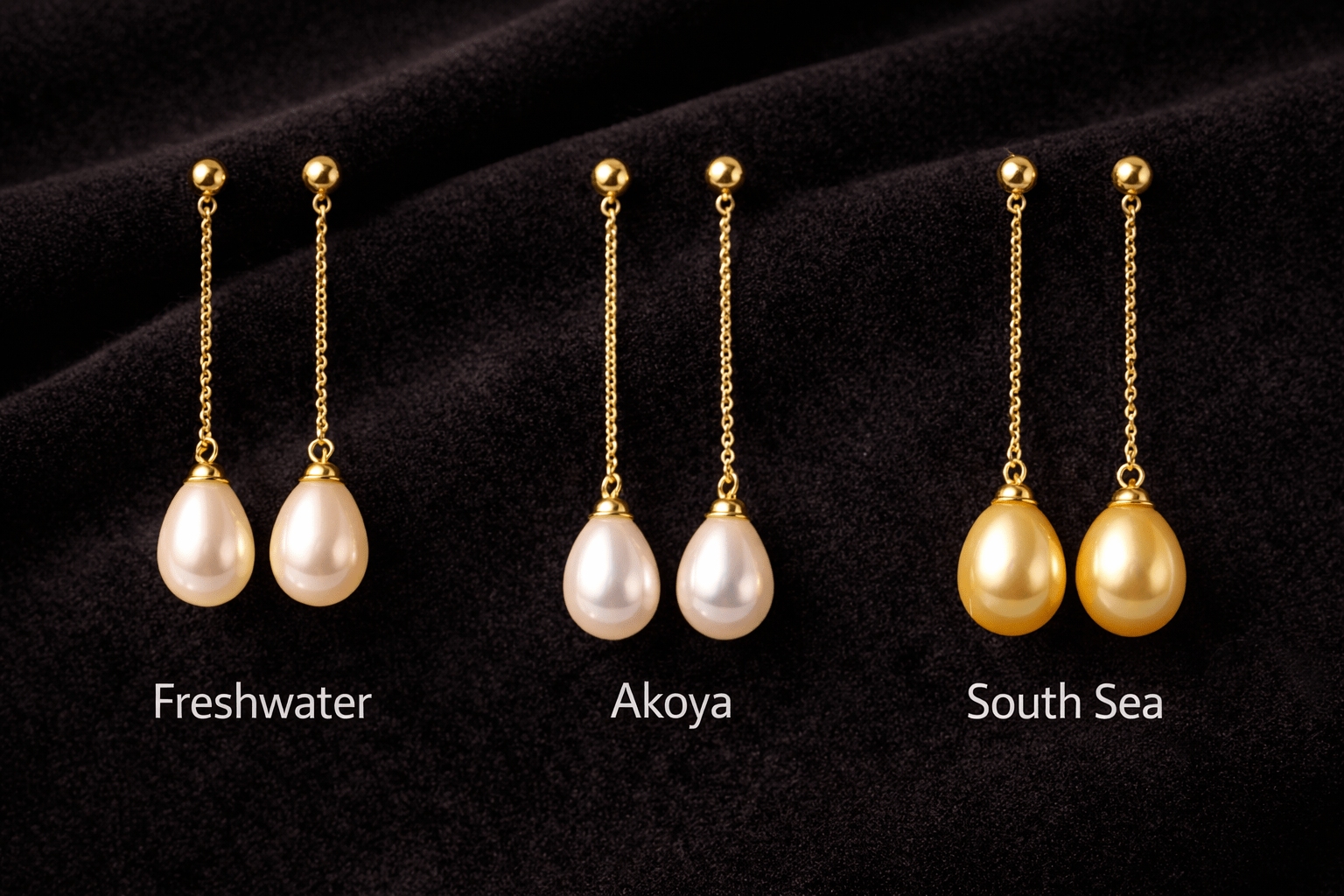 Tipos de perlas para pendientes drop