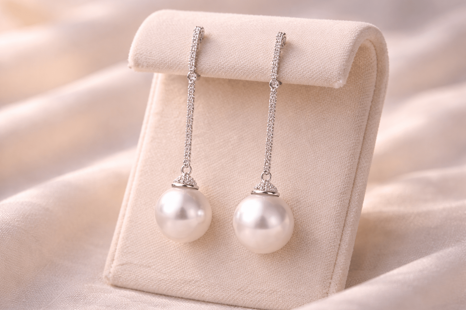 pearlsonly-blog-100-image-2-pearl - Elegancia de pendientes colgantes con perla de longitud media - Joyas con perlas - pearlsonly
