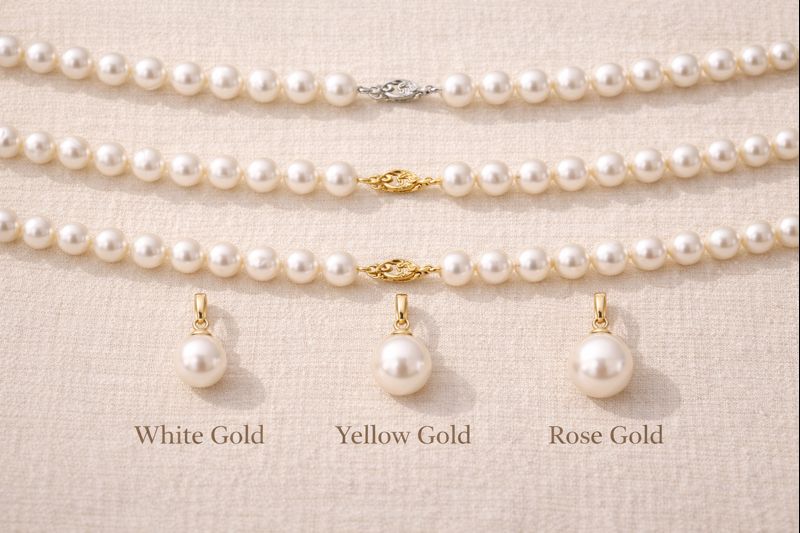 pearlsonly-blog-111-image-4-pearl - Combinación de metales en collar de perlas con colgante - Joyería de perlas - pearlsonly