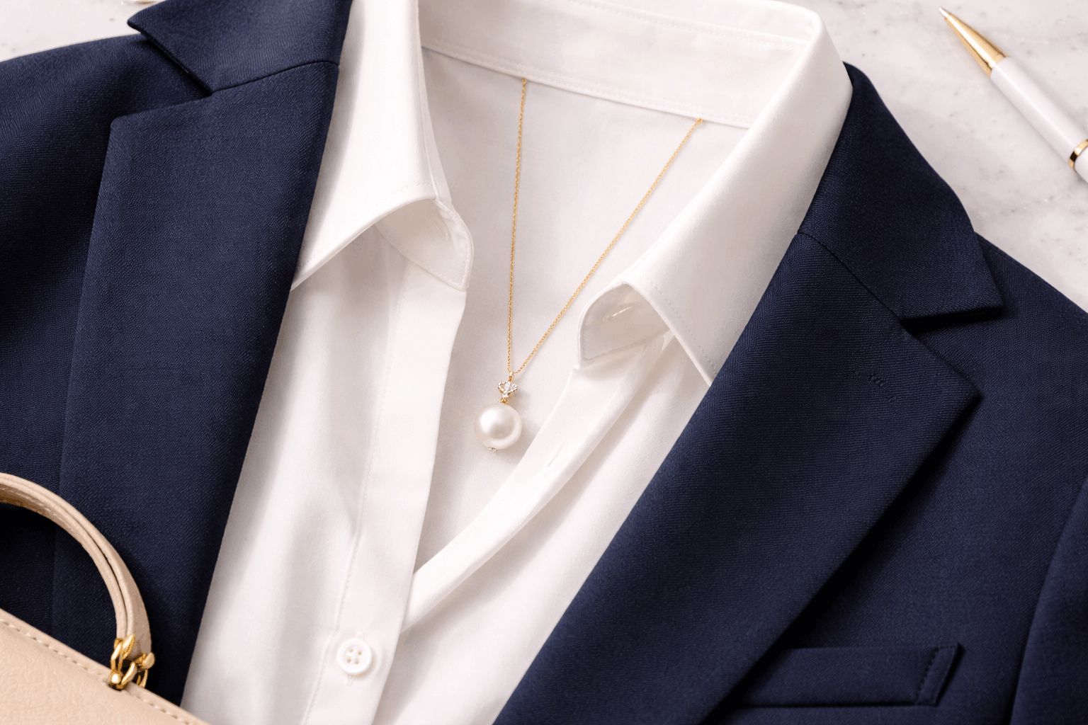 09. Ideas de estilismo para collares de perla con colgante