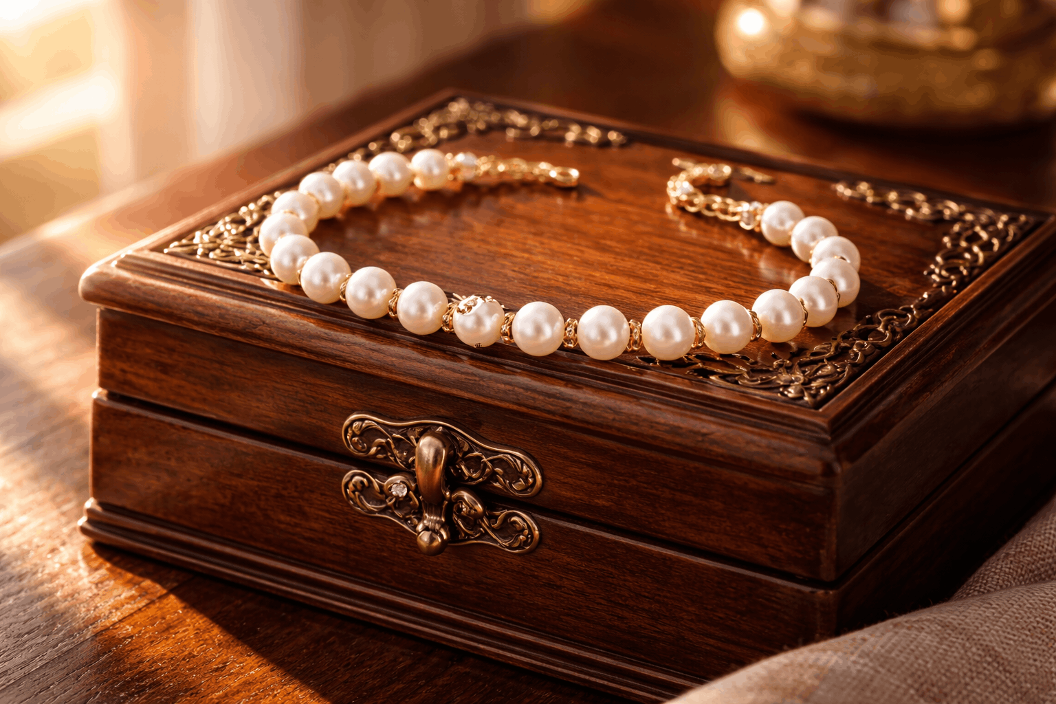 pearlsonly-blog-122-image-1-pearl - Yellow Gold Bracelet with Pearls - Pearls Jewelry - pearlsonly