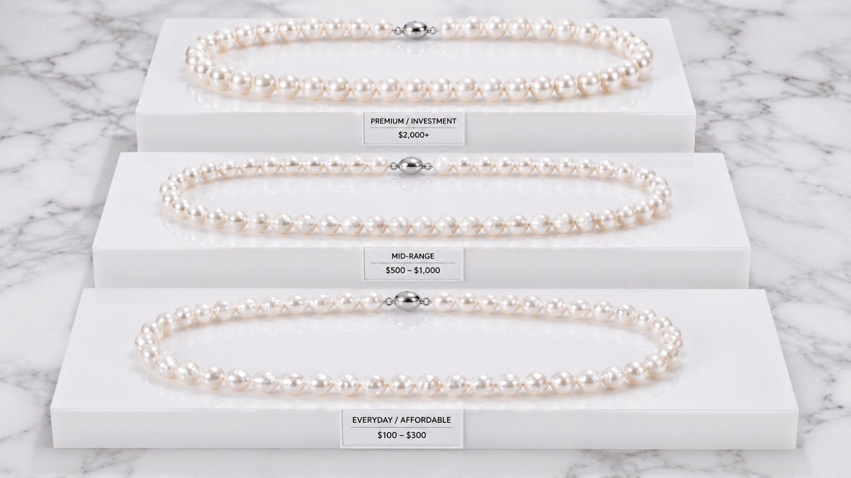 04. Collar de perlas para graduación en cada presupuesto