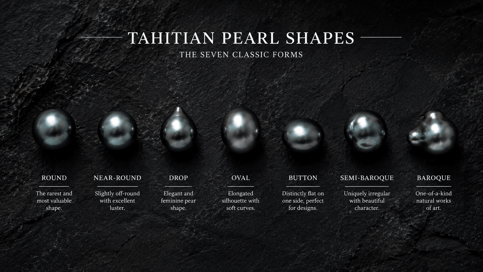 04. Tamaño y Forma de las Perlas Negras de Tahití