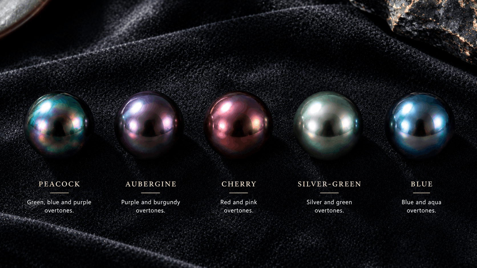 02. Colores y matices de las pulseras de perlas negras