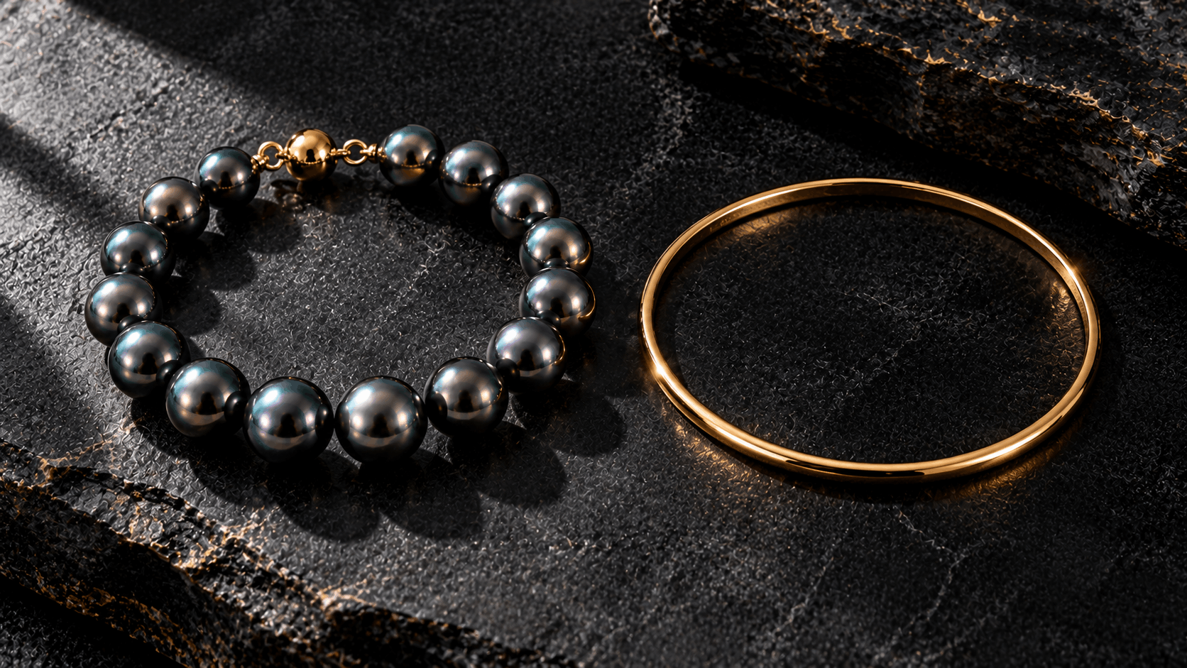 05. Cómo estilizar una pulsera de perlas negras