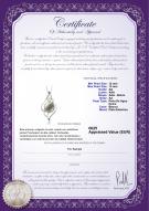 product certificate: FW-W-AA-1213-P-Hannah