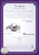 Certificado de producto: W-14K-Ball-clasp