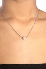 10.5-11mm AAAA Quality Perla de Agua Dulce Colgante in Blanco