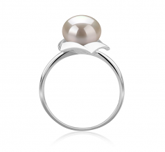 8-9mm AAA Quality Perla de Agua Dulce Anillo in Anais Blanco