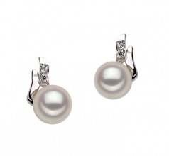 6-7mm AA Quality Perla Akoya Japonesa Pendientes in Sydney Blanco