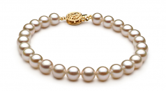 Conjunto de perlas Perla de Agua Dulce de calidad AAAA de 6 a 7mm en color Blanco