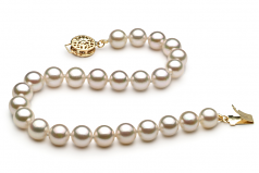 6-7mm AA Quality Perla Akoya Japonesa Pulsera in Blanco