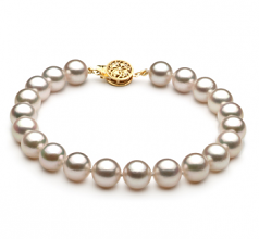 7.5-8mm AA Quality Perla Akoya Japonesa Pulsera in Blanco