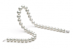 Collar de perlas Mar del Sur de calidad AAA+ de 11 a 14mm en color Blanco