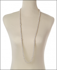 6-11mm A Quality Perla de Agua Dulce Collar in Chloe Blanco