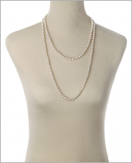 6-7mm A Quality Perla de Agua Dulce Collar in Betty Blanco