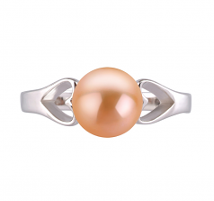 6-7mm AA Quality Perla de Agua Dulce Anillo in Jessica Rosa