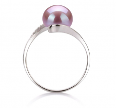 9-10mm AA Quality Perla de Agua Dulce Anillo in Chantel Lavanda