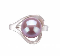 9-10mm AA Quality Perla de Agua Dulce Anillo in Sadie Lavanda