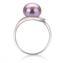 9-10mm AA Quality Perla de Agua Dulce Anillo in Sadie Lavanda