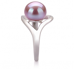 9-10mm AA Quality Perla de Agua Dulce Anillo in Sadie Lavanda