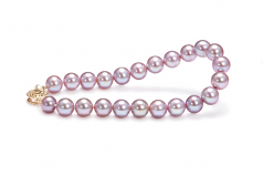 7-8mm AAAA Quality Perla de Agua Dulce Pulsera in Lavanda