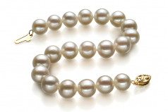 8.5-9mm AA Quality Perla de Agua Dulce Pulsera in Blanco