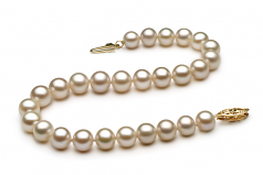 6-7mm AA Quality Perla de Agua Dulce Pulsera in Blanco