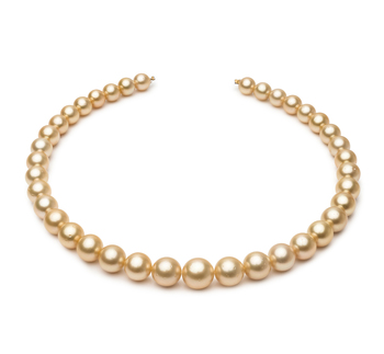 9.2-12.8mm AA Quality Mar del Sur Collar in 18 pulgadas Oro