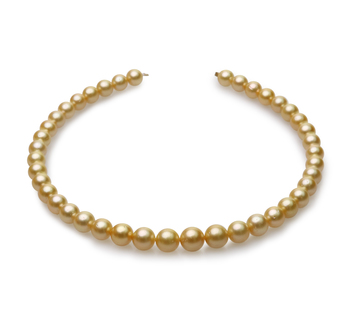 9-12mm AA Quality Mar del Sur Collar in 18 pulgadas Oro