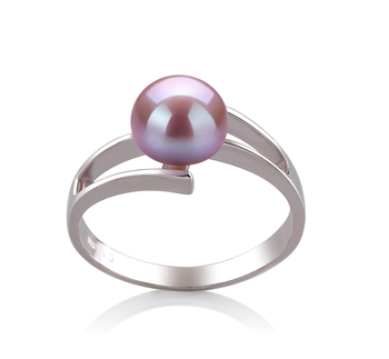 7-8mm AAA Quality Perla de Agua Dulce Anillo in Jenna Lavanda