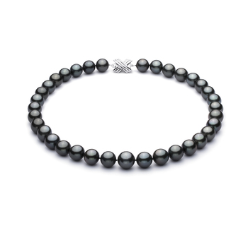 11-13.5mm AA+ Quality Perla Tahití Collar in Negro