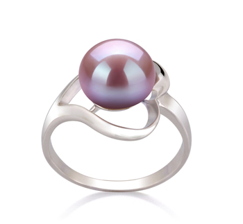 9-10mm AA Quality Perla de Agua Dulce Anillo in Sadie Lavanda