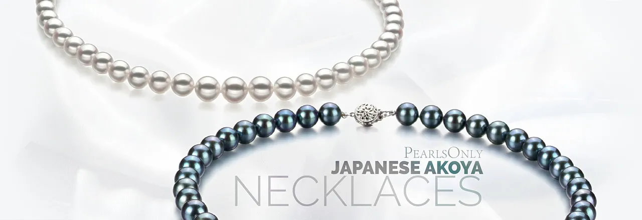 Landing banner for Japanese Akoya Necklace