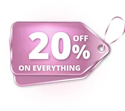 20% off on EVERYTHING